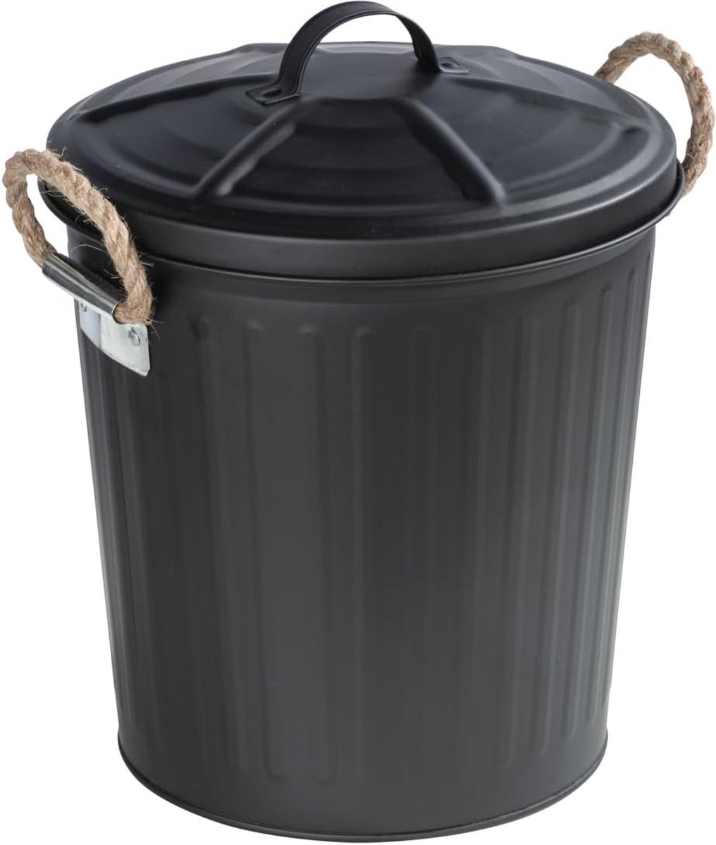 Goedkoopste Moderne Cosmetica-emmer Zwart met Deksel voor Badkamer en Kantoor