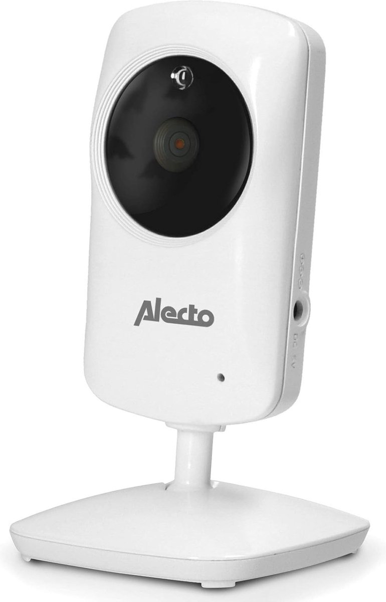 Extra Draaibare Babycamera voor Draadloze Babyfoon - Indoor Monitor met Alarm - Wit