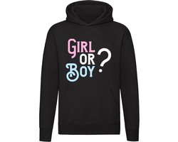 Girl Or Boy Hoodie - In Verwachting - kindje - baby - spannend - liefde - gezin - partners - dochter - zoon