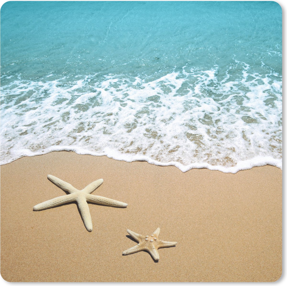 Muismat 30x30 cm - Mousepad Zee - Strand - Zeester - Muismatten