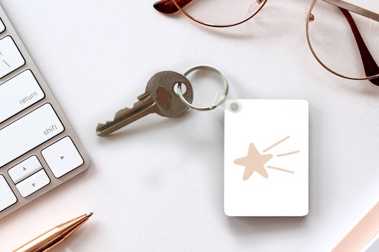 Porte-clés - Étoile filante - Pastel - Enfants - Rose - Kids - Cadeaux - Plastique