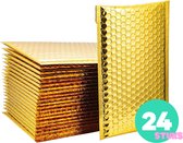 Luchtkussen Envelop - 24 stuks - Goud - 16.50cm x 27cm - Bubbel envelop - Verzendzakken - Luchtkussen enveloppen - Verpakkingen - Enveloppen doos