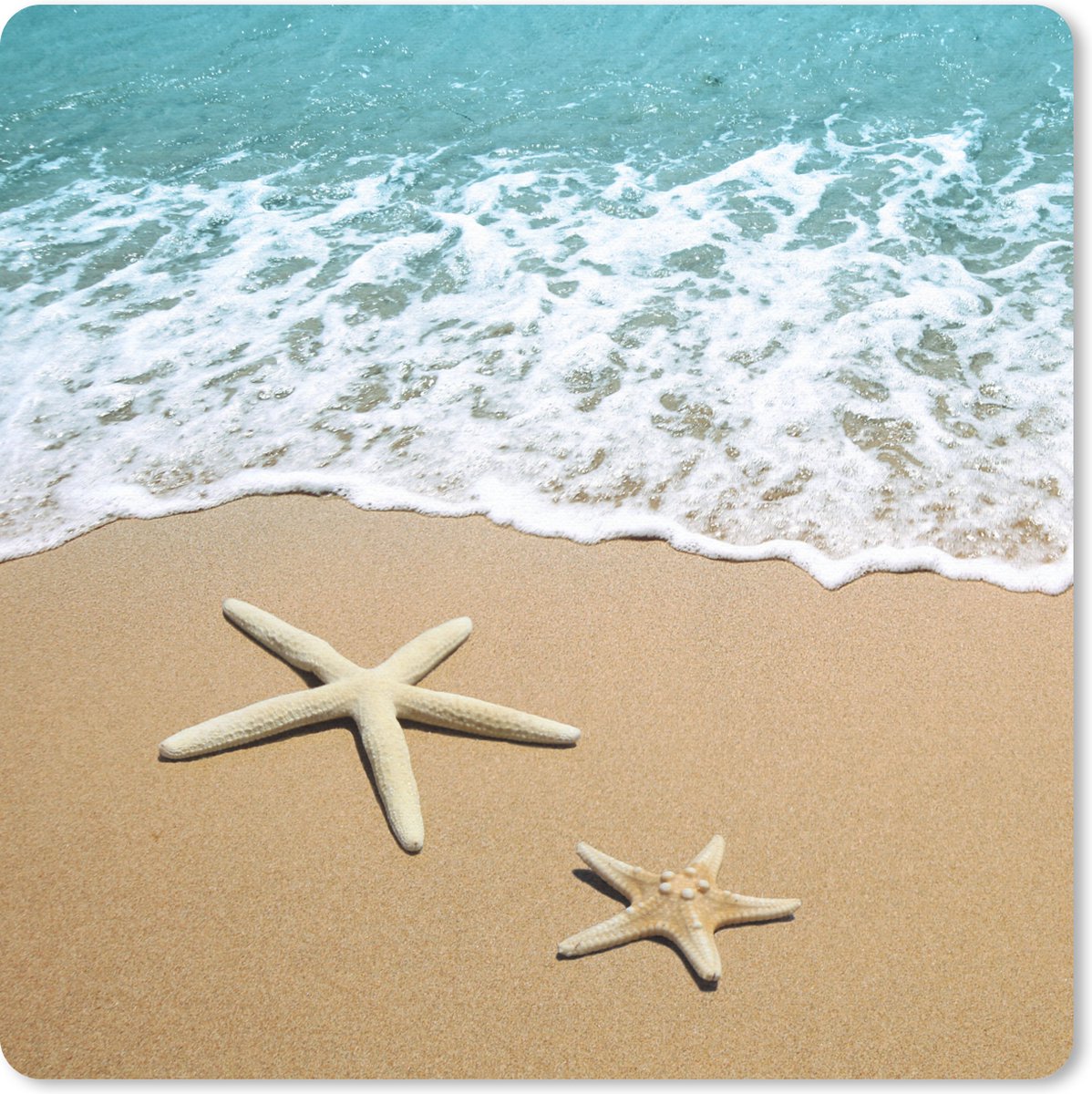Muismat 20x20 cm - Mousepad Zeester - Strand - Zee - Muismatten