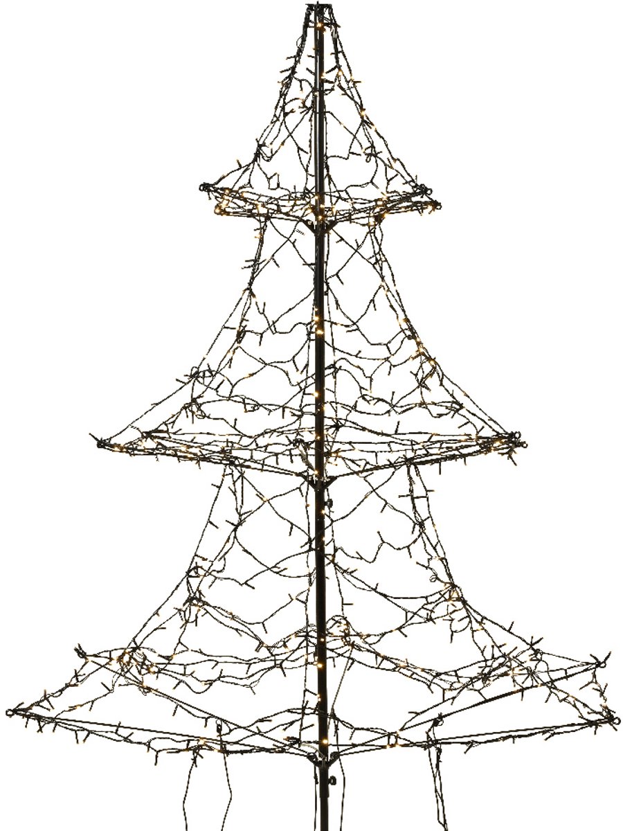 Buiten Kerstboom met 720 LED lampjes - warm wit - 200CM – foto 2
