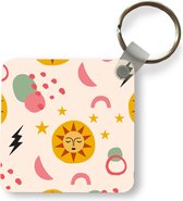 Porte-clés - Cadeaux à distribuer - Soleil - Lune - Motif - Plastique