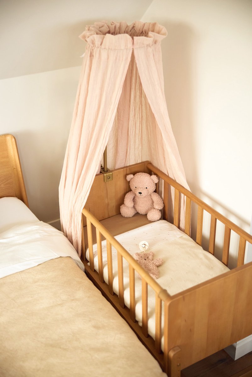 Jollein - Knuffel Teddy Bear - Wild Rose - 25cm - Knuffelbeer - Boucle — afbeelding 4