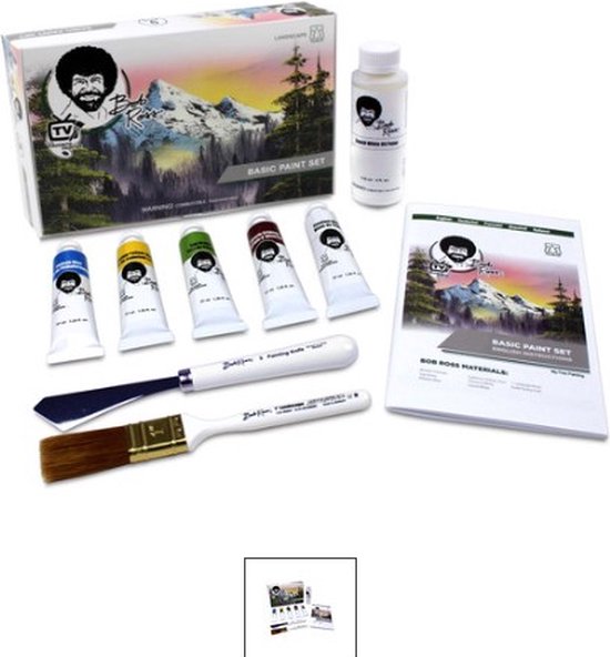 Bob Ross Starter Pakket - Basic Paint Set - Schilderset - 9 Delig