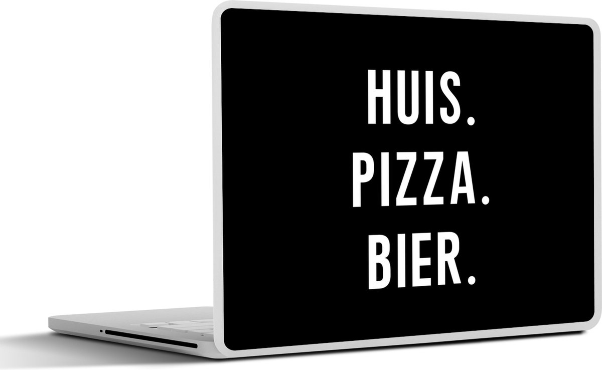 Laptop sticker - 10.1 inch - Huis - Bier - Quote - 25x18cm - Laptopstickers - Laptop skin - Cover
