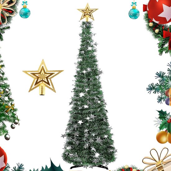 Nordlandia Kunstkerstboom - 180 Cm - Realistische Kunststof Kerstboom Metalen Standaard