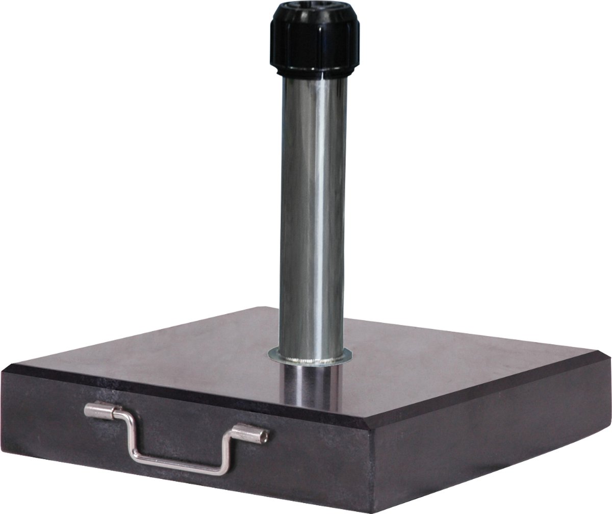 Platinum Sun & Shade - Parasolvoet - Rome - 30kg - Zwart gepolijst graniet - Rolwieltjes - Stabiel
