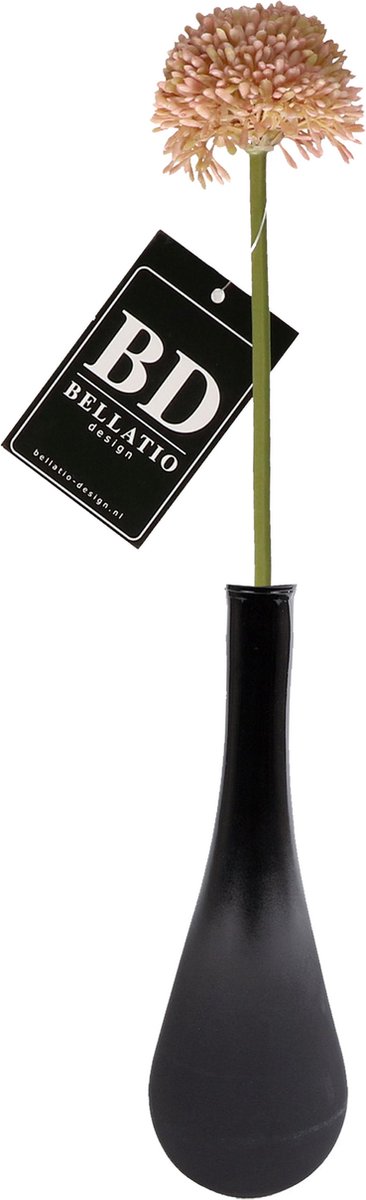 Bellatio Design Sierui Globemaster kunstbloem - losse stelen - zalmroze - 44cm - Natuurlijke uitstraling