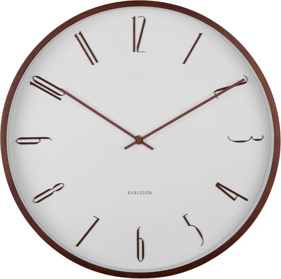 Karlsson - Horloge murale Scandia - Wit- Ø40cm