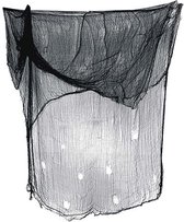 Horreur/ Halloween déco mur / tissu rideau de plafond - noir - 200 x 500 cm - look effrayant