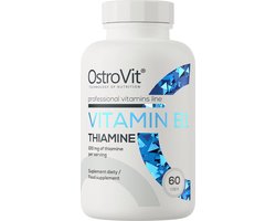 Vitamin B1 - Thiamine - 60 Capsules - OstroVit - Supplement Vitamine B1 Thiamine