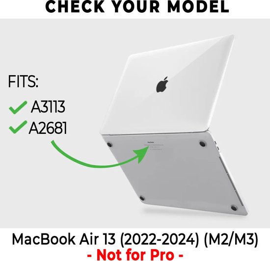 Lunso - MacBook Air 13 pouces M2 (2022) - pochette - Land Lines