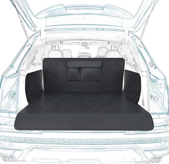 Hondenmat In De Kofferbak Van Een Auto Voor Dacia Duster III 2024, Kofferbakbeschermingsmat Met Zij- En Laaddrempelbescherming