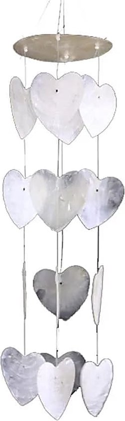 Motoneige - Hartjes Witte - Coquillages - Coquille Capiz - Jardin - Décoration - 35 cm. - Chambre de bébé