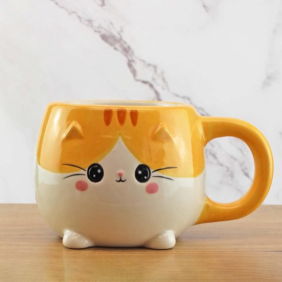 Winkee Upside down Mug Cat | Oldenhof