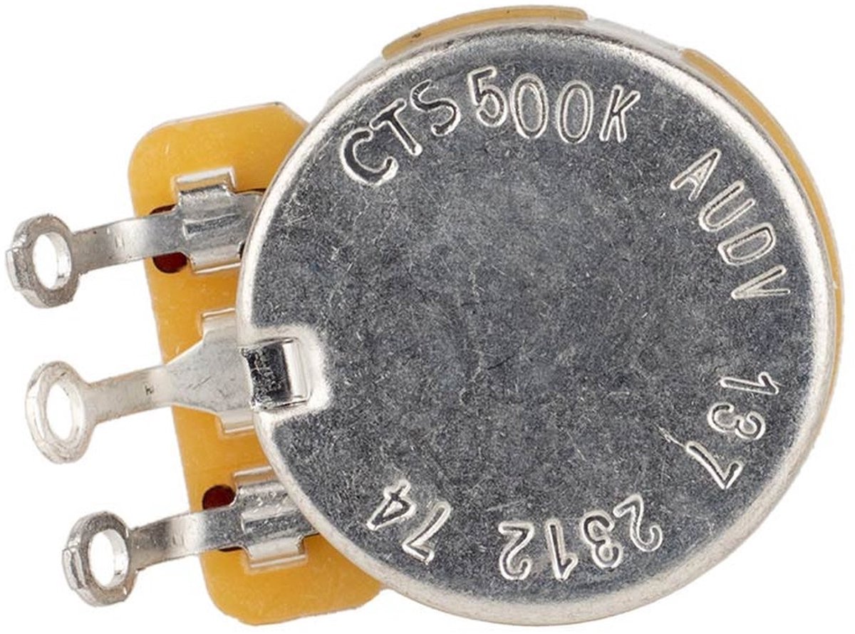 CTS CTS500-A74 500K Potentiometer – Solid Shaft, Long .750 Bushing, Vintage Taper (USA Made)
