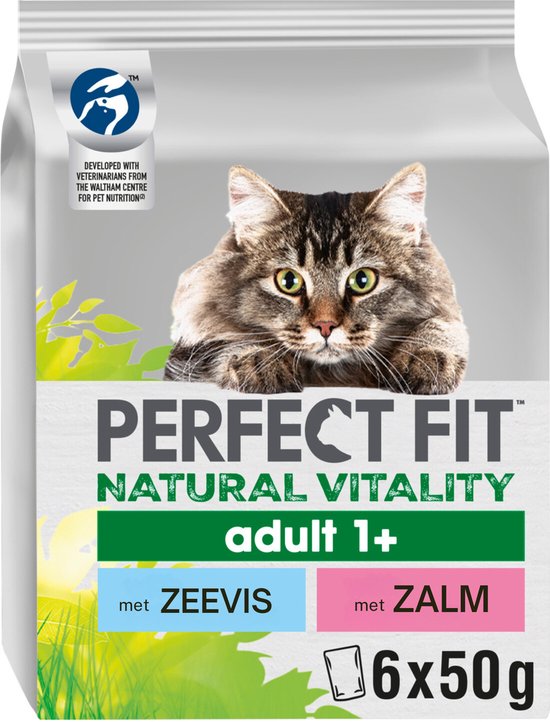 Perfect Fit Kattenvoer 1+ - Zalm & Zeevis Maaltijdzakjes- 36x50g
