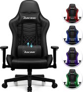 Bol.com Elekiatech Gaming Stoel - 90°-170° Rugleuning - Gamestoel - Racing Style - Gaming Chair- Max Draaggewicht 150 kg - Game ... aanbieding