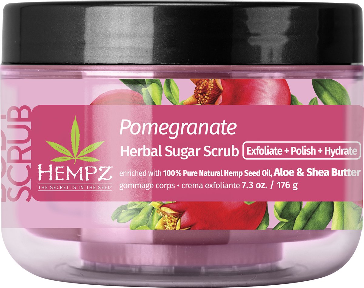 Goedkoopste Hempz Pomegranate Herbal Sugar Scrub 176gr