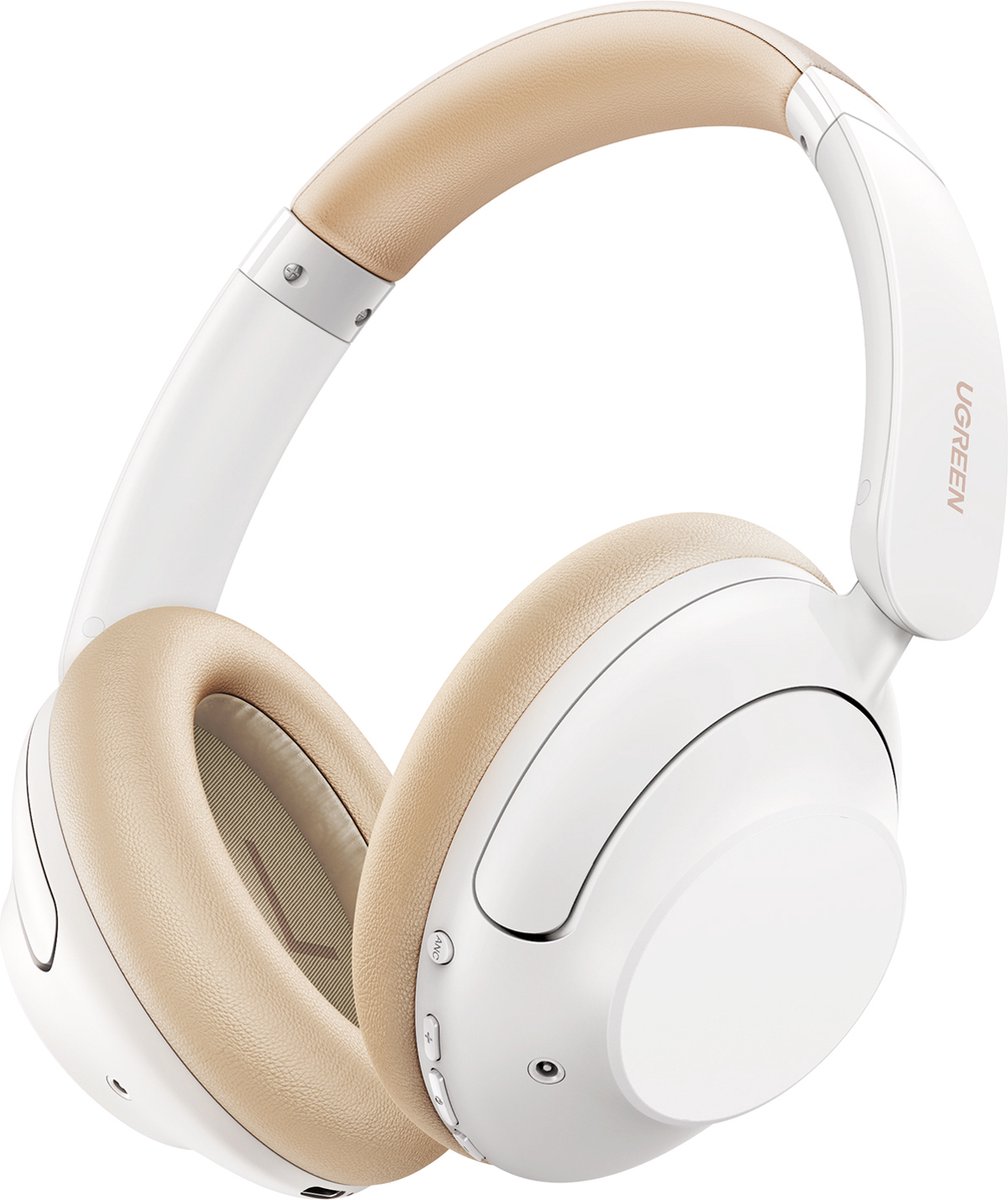 UGREEN HP202 HiTune Max5 Hybrid ANC Draadloze Koptelefoon Bluetooth 5.0 Wit