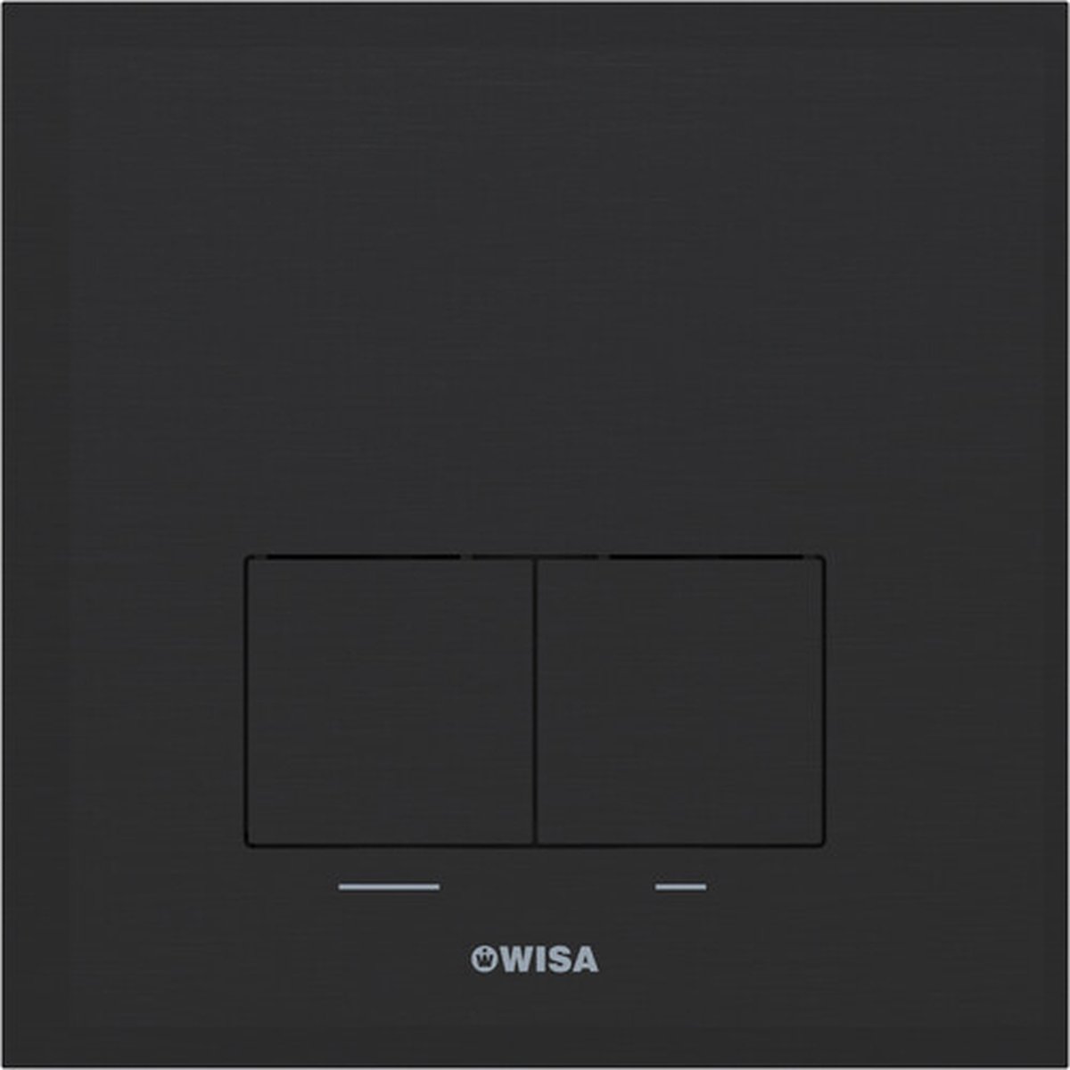 Wisa Delos XF/XS 8050430338 - Bedieningspaneel - rechthoek - 16x16x1 - dualflush - aluminium - zwart mat