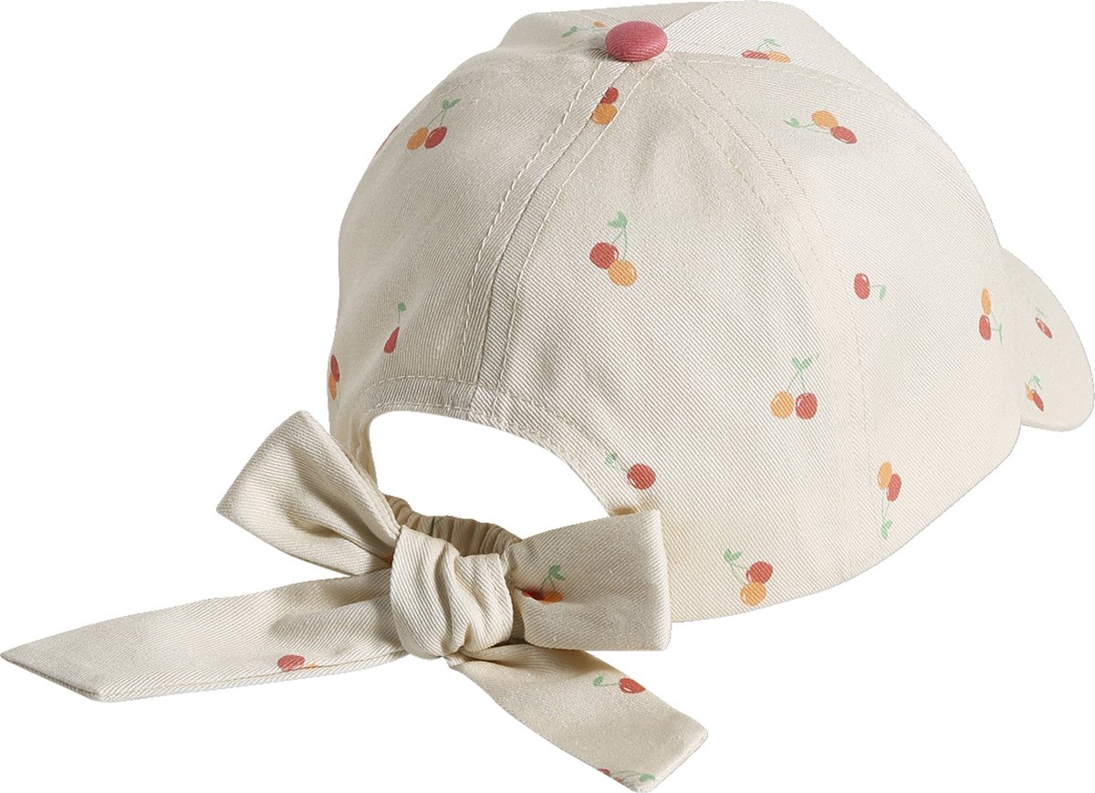 Casquette Bébé Fille - Imprimé Pommes - Élastiquée - 100% Coton - Vertbaudet