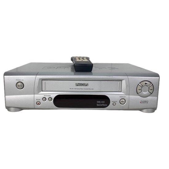 Foto: Philips videorecorder met afstandsbediening inclusief 30 dagen garantie oude vhs terugkijken tweedehands