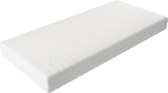Babysom - Babymatras, 70 x 140 cm, kindermatras zomer/winter, ademend, luchtdoorlatend koudschuim, hoogte 10 cm