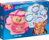 K3 Totum Kit artisanal 2 en 1 sirène 4 fabrication de bracelets et décoration sac à main 15 x 13 cm 300 pièces Studio 100 speelgoed créatifs