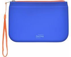 FolderSys Phat-Bag Toilettas / Etui A6 Blauw met rits en draaglus, 2 stuks