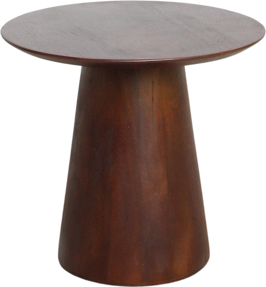Raw Materials - Bullnose bijzettafel Cone - Donkerbruin - 50 cm