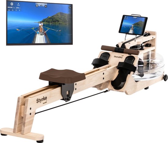 Skandika Styrke Roeitrainer Essenhout Waterweerstand Arctic - Skandika - €1.099,00