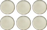Kitchen Trend Creme Ocean servies brood / gebaksbord 19 cm set van 6