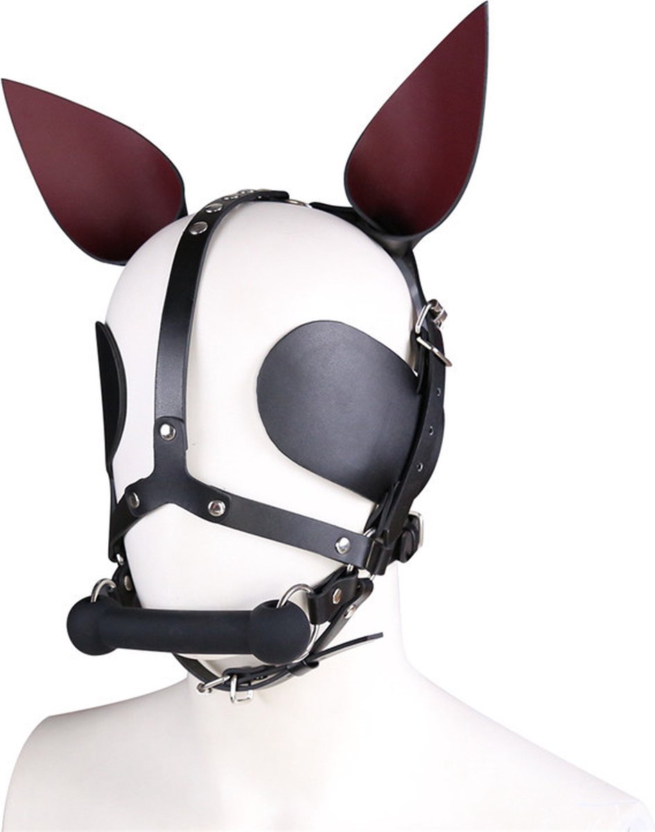 Goedkoopste vscnovelty® - BDSM - Paarden Masker - PU leer - zwart