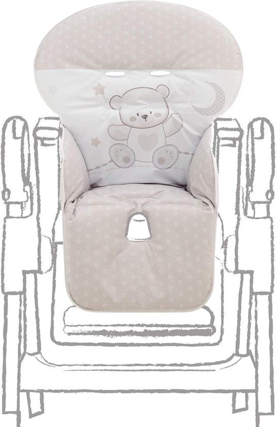 Stoelhoes Kinderstoel ITALBABY 050.6150-07 Stoelhoes PVC Jolie Grey - Universele Beschermhoes Voor Kinderstoel Hygiënische Hoes Voor Kinderstoel