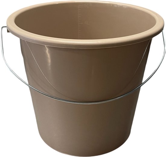 Emmer rond 30ltr wit met metalen beugel - Carel Lurvink B.V
