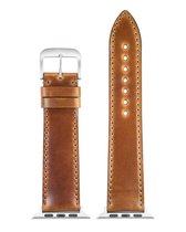 Bracelet de montre EULIT - coque cordovan smart - 22 mm - camel - boucle métal or rose