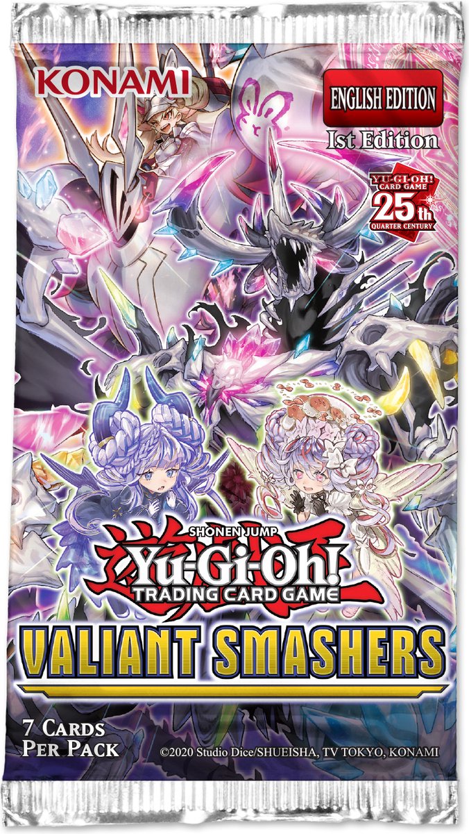 Konami Yu-Gi-Oh! TCG Valiant Smashers Booster Pack (Cardboard Blister)