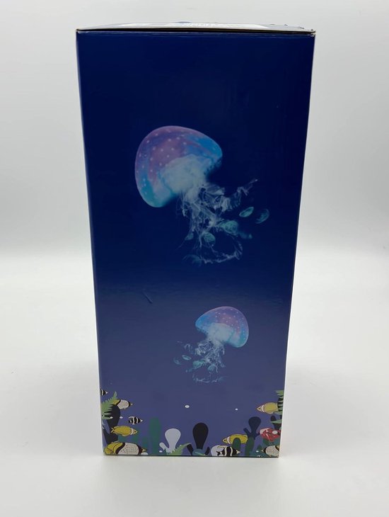 FBSPORT Kwalllamp, 17 kleuren, 4 lichtmodi, aquatische led-kwallen, aquariumlamp, moderne decoratie voor thuiskantoor