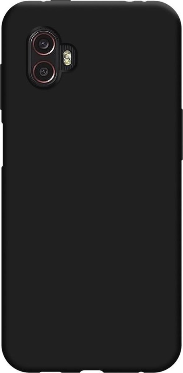 Camera bescherming Siliconen/TPU back cover hoesje - Geschikt voor Samsung Xcover 6 Pro - Extra camera bescherming - Zwart