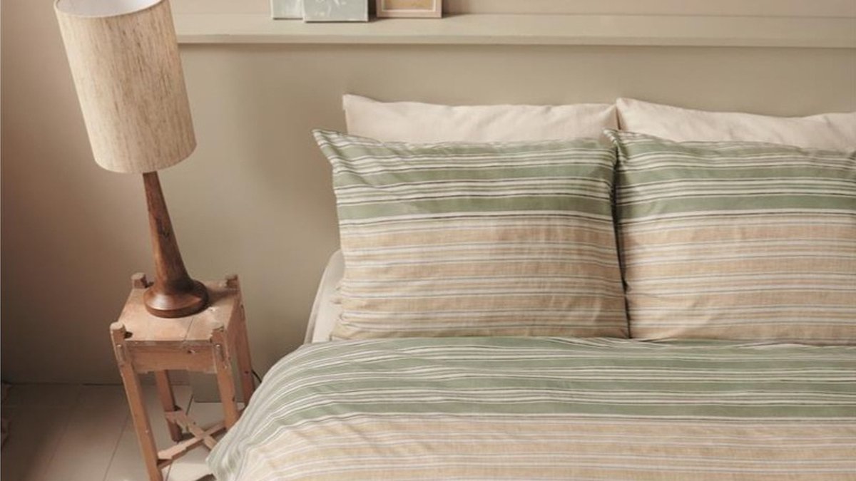 Ariadne at Home Motif dekbedovertrek - Eenpersoons - 140x200/220 - Groen