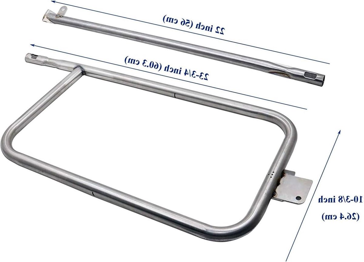 Tube De Brûleur Pour Barbecue Weber Q300/Q320 Et Q3000/Q3200 En Acier