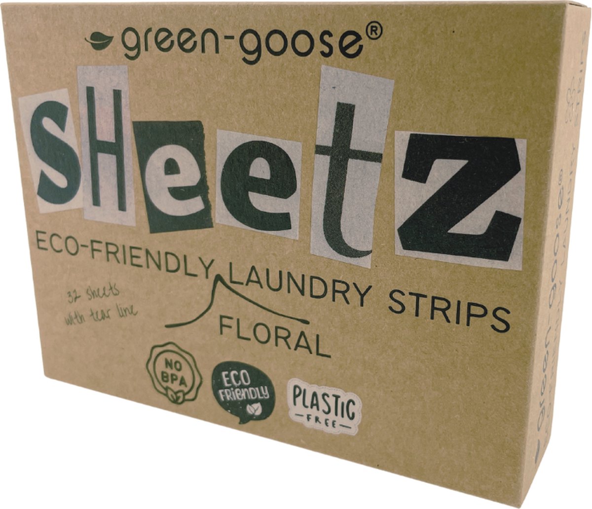 Goedkoopste green-goose® Wasstrips | 32 Wasbeurten | Zomerbloemen