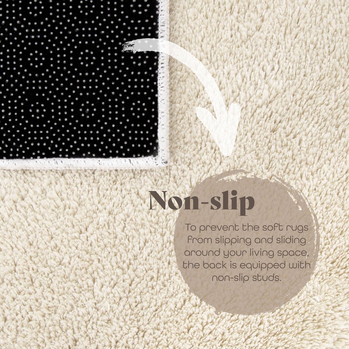 Rond vloerkleed - Elena (beige/goud