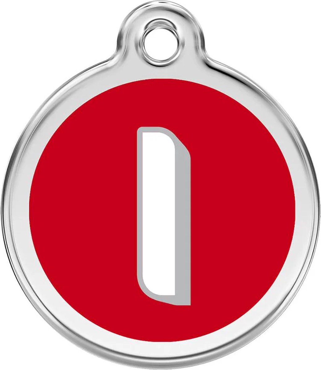 Red Dingo Hondenpenning 30 mm letter i