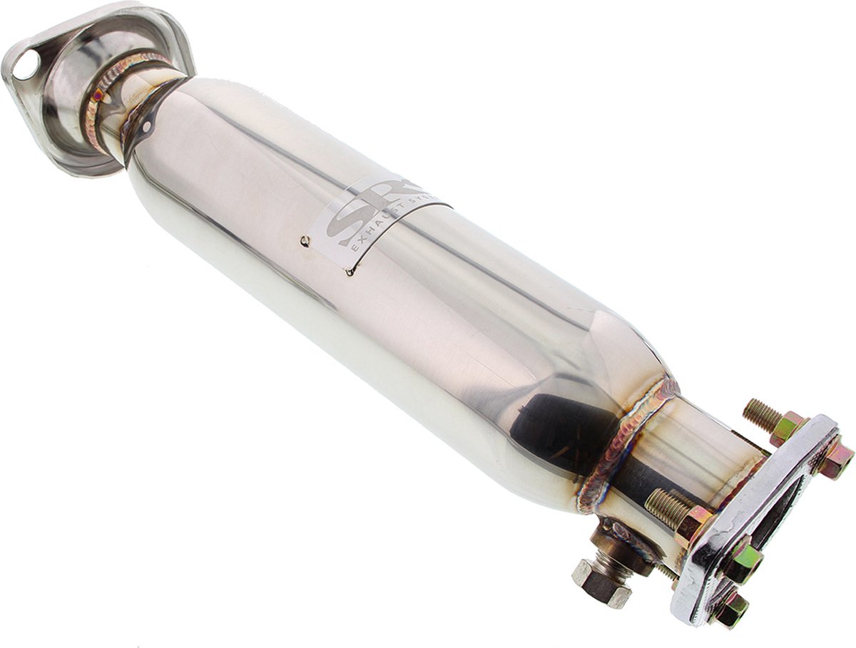 SRS Gedempte Decat S Style 60.5mm Roestvrij Staal Honda Civic,CR-V,Del Sol