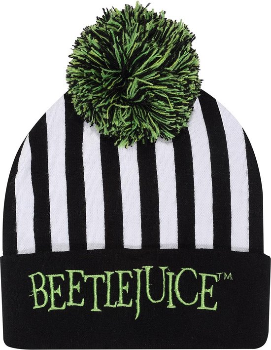 Warner Bros - Beetlejuice - Bonnet à Pompon Beetlejuice
